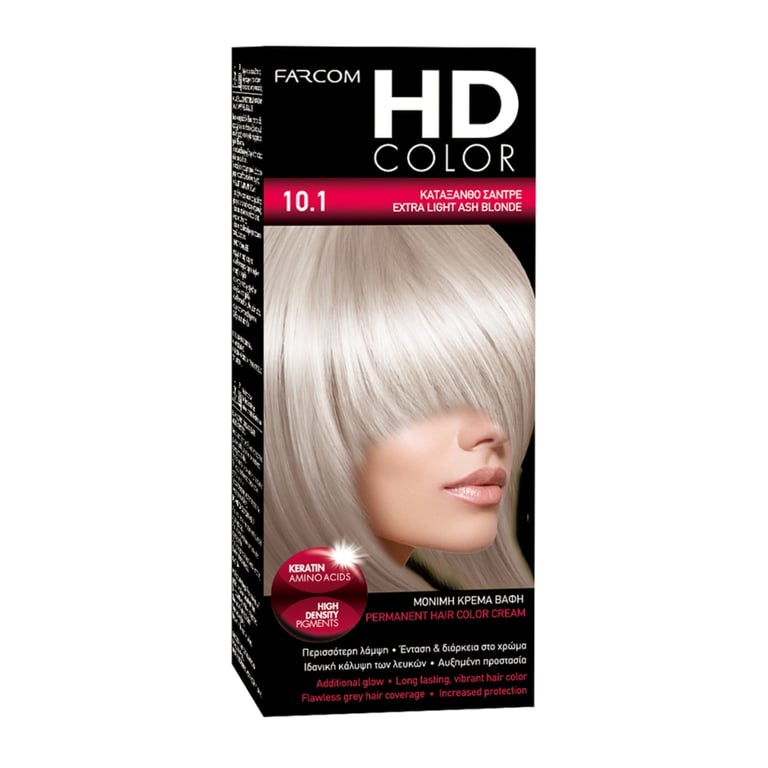HD Hair Color N.10,1 Extra Blonde Ash 60ml
