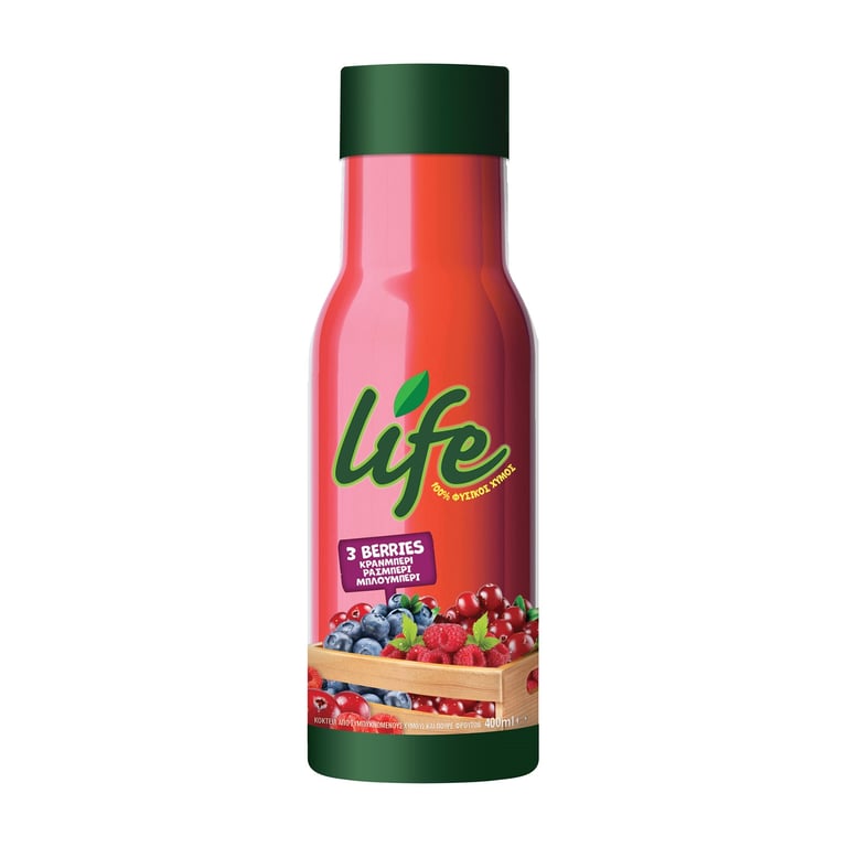 Δέλτα Life Cranberry Raspberry Blueberry Juice 1L