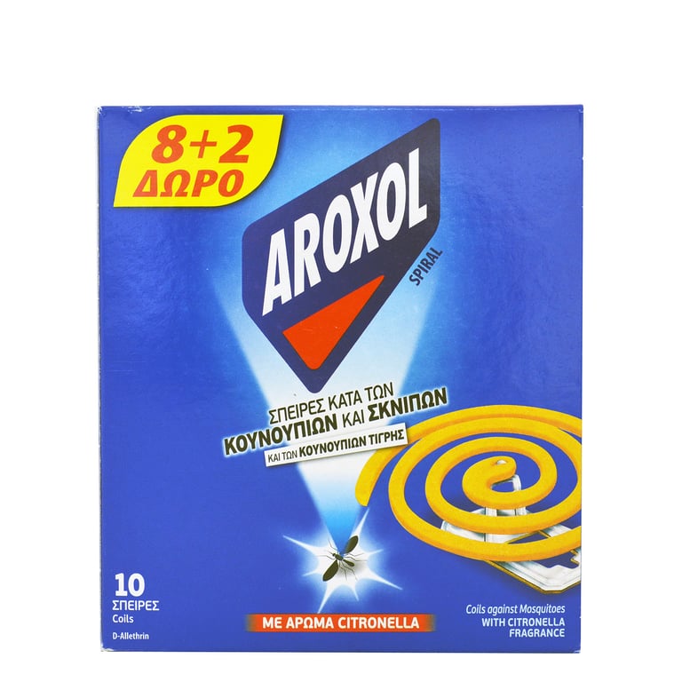 Aroxol Spiral Citronella 8+2 Free