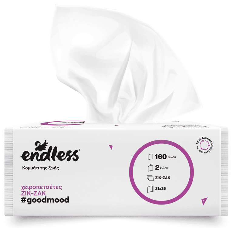 Endless Goodmood 160-ΦΥΛΛΑ Χειροπετσετες Ζικ-ζακ