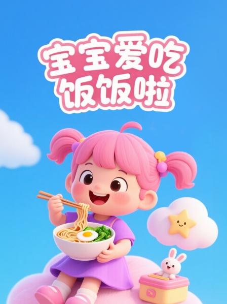 宝宝爱吃饭饭啦