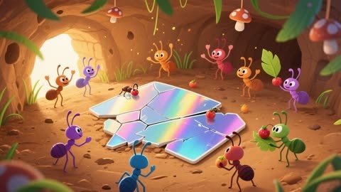 《小蚂蚁的石头城堡》#儿童#绘本#故事#动画#插画#小蚂蚁#团结#治愈#温暖