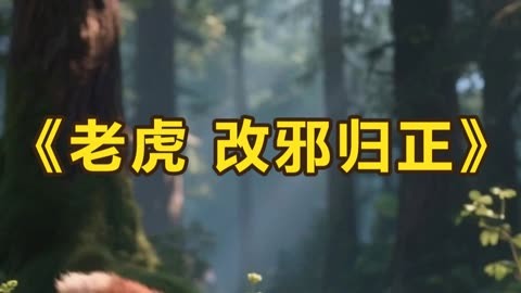 儿童睡前故事：老虎“改邪归正”