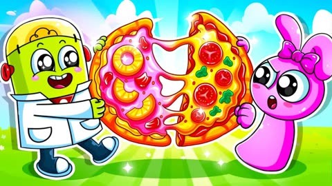 星仔发明披萨机失控了，结果披萨堆积如山，他们怎样解决难题呢？