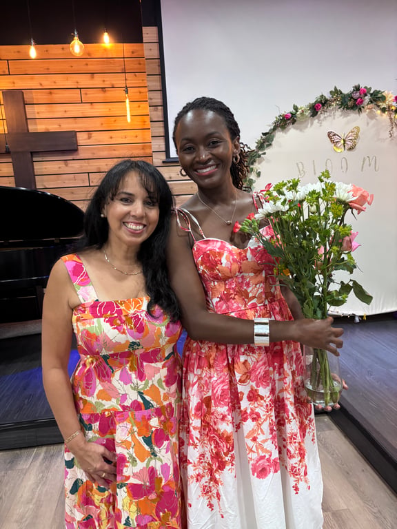 Sisters celebrating at Bloom