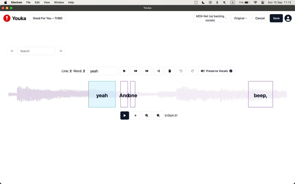 Editor de karaokê por Youka
