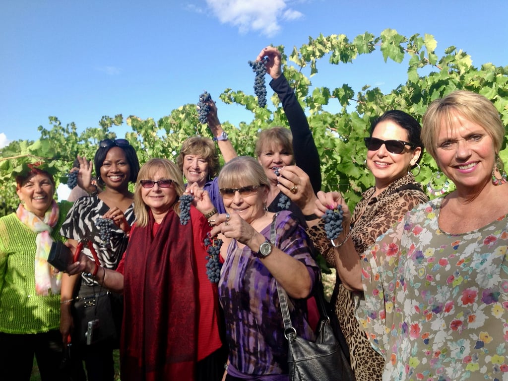 Private group of women travelers enjoying a customized tour experience