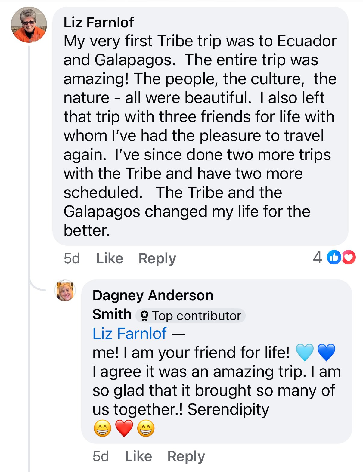 Group travel memories