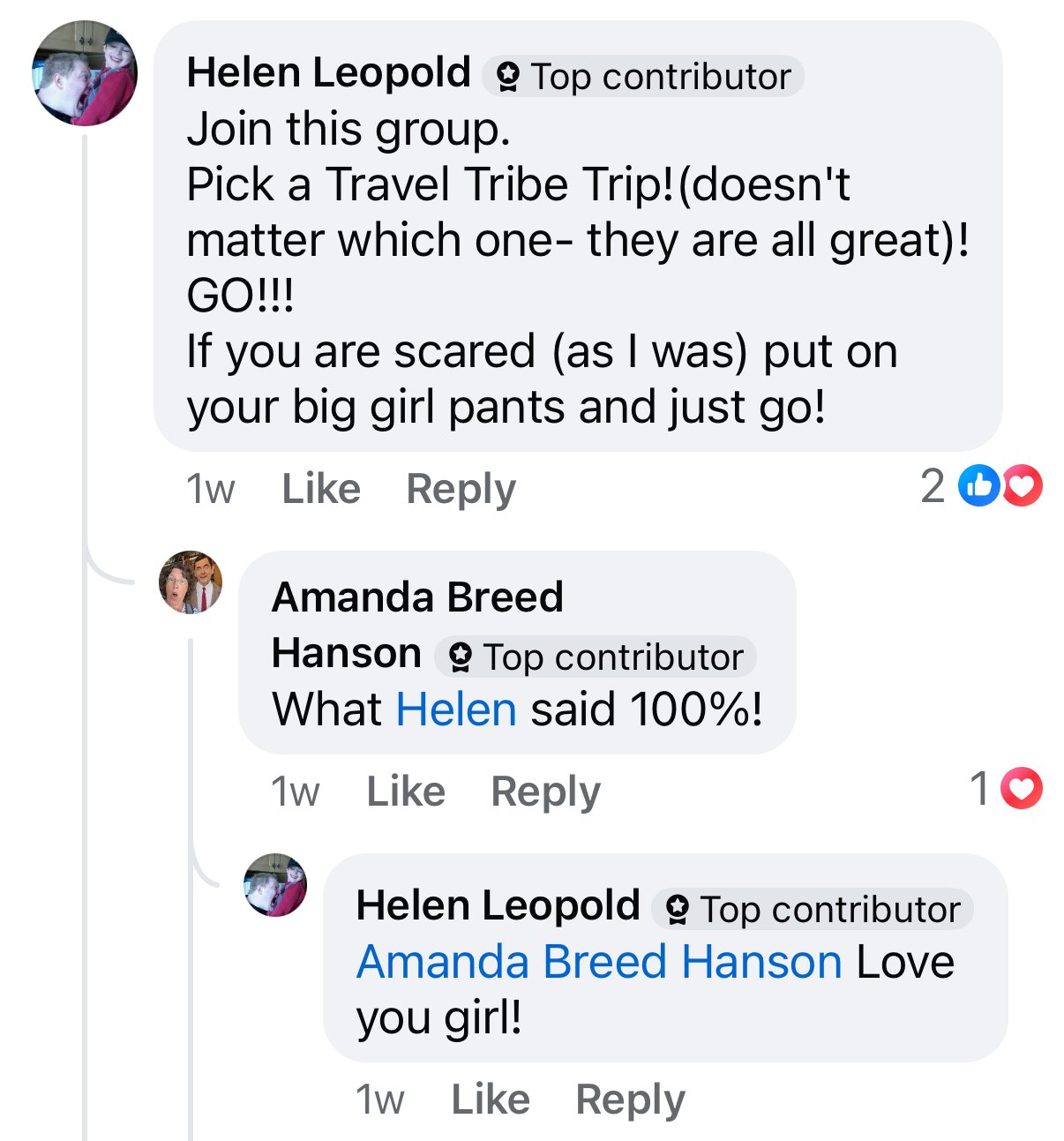 Community travel experiences