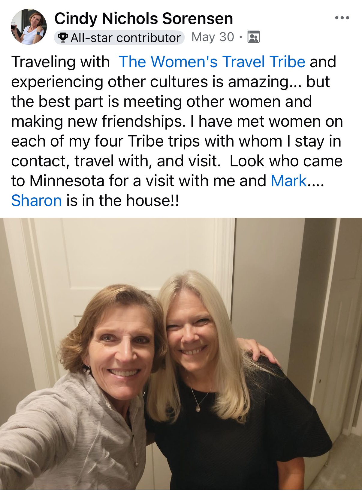 Women travel group activities