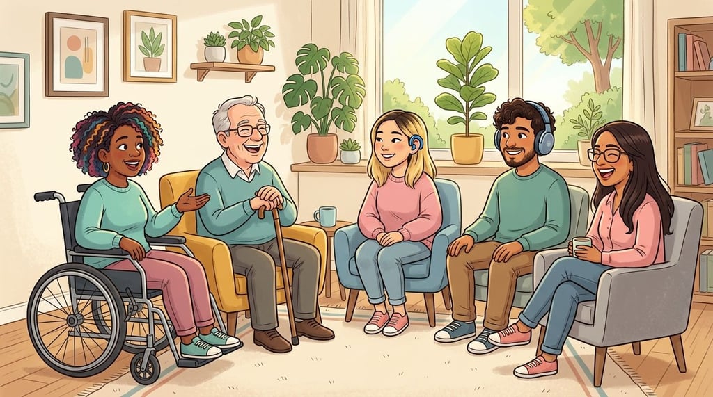 Social groups for adults with disabilities support group