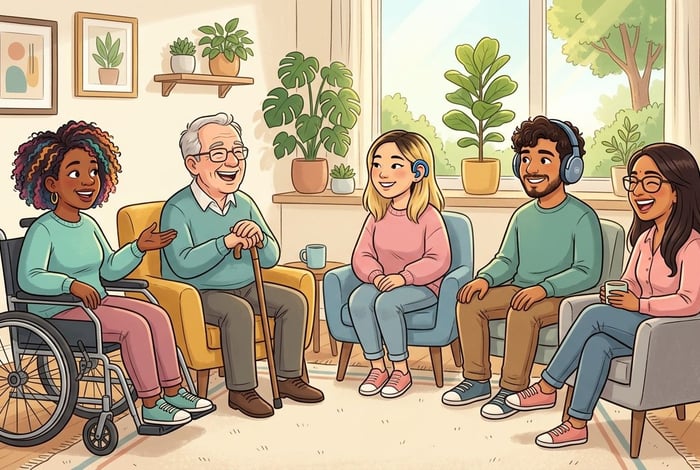 Social groups for adults with disabilities support group