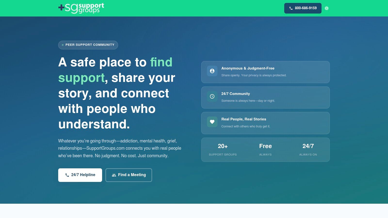 SupportGroups.com (Autism & Learning Disorders category)