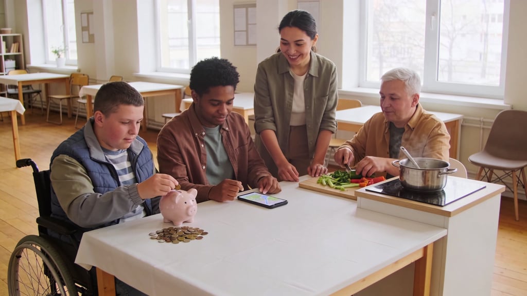 Life skills for adults with developmental disabilities cooking class