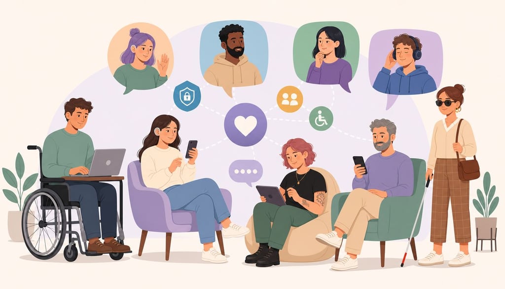 Chat rooms for disabled diverse community