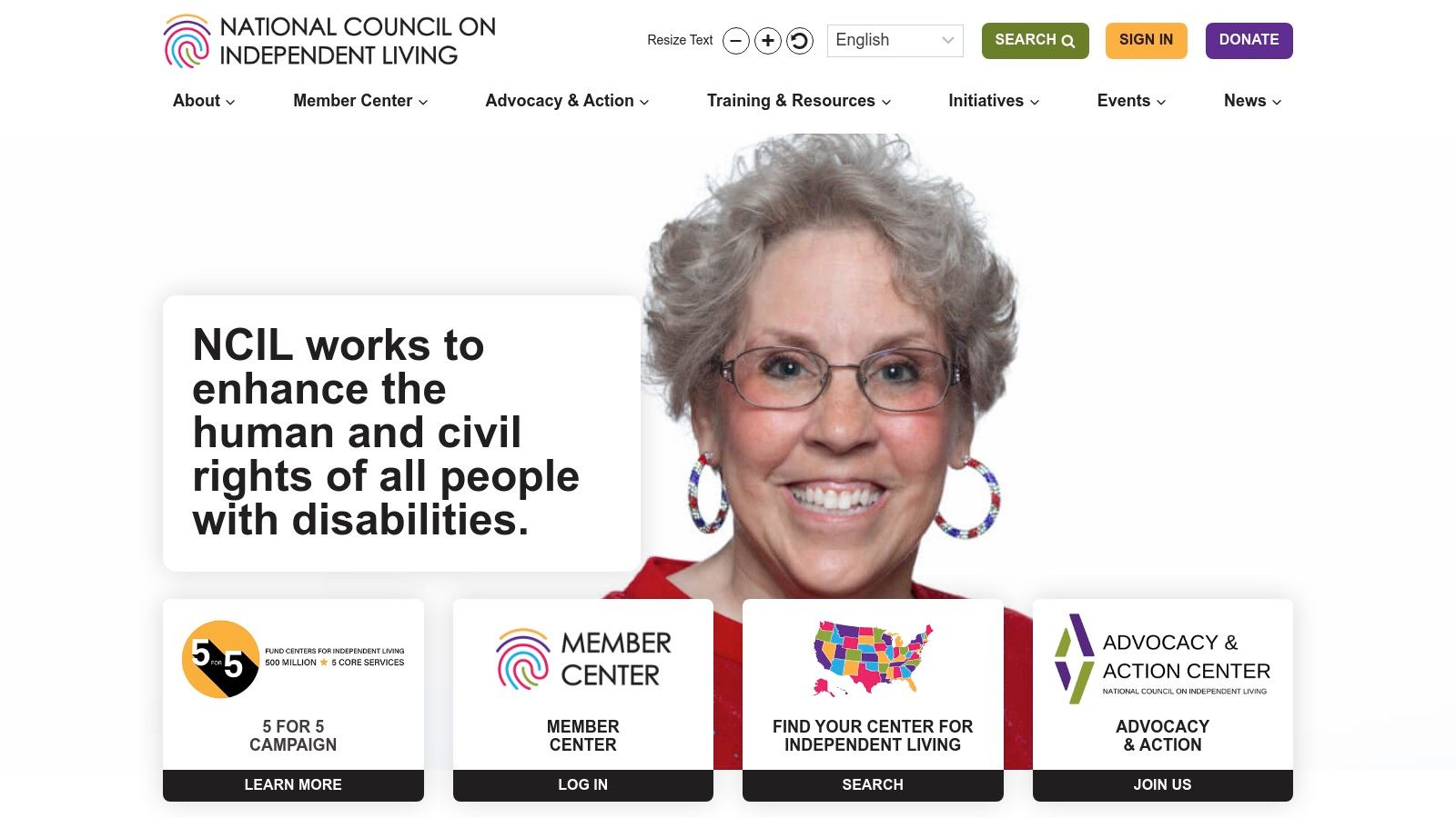 A collage of images showing people with various disabilities participating in community activities, including a group discussion and one-on-one mentoring, representing the services offered by Centers for Independent Living.