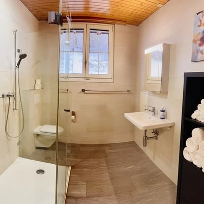 Badezimmer 2 in der Villa Albis
