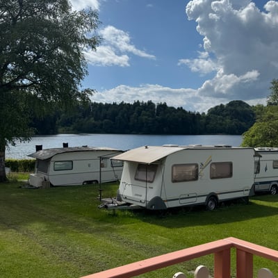 Sicht aus dem Zirkuswagen