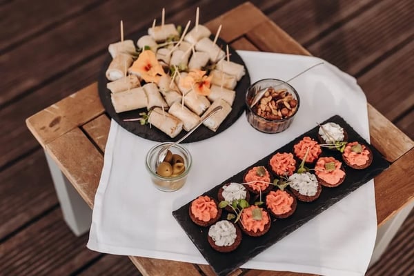 vegan Apetizers are well received.