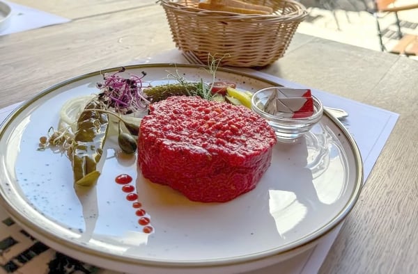 Steak tartare is a popular summer dish.