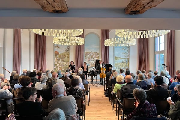 Kulturzelt Concert in the Löwen-Saal. The acoustics in the hall make it suitable as a concert venue.