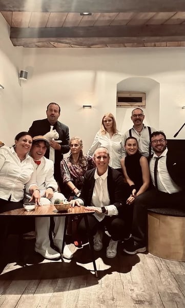 Mafia Dinner in the Wine Cellar.