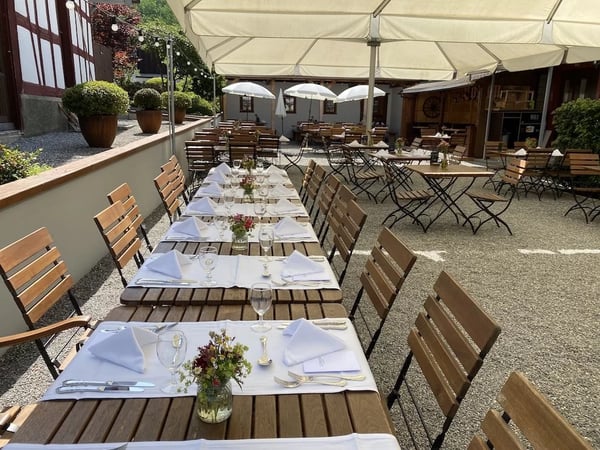 In the summer is the garden very well booked for celebrations. 