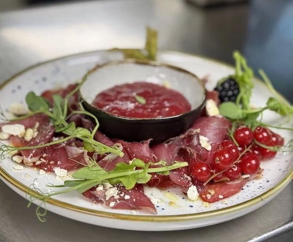 The autumn appetizer venison carpaccio is something special.