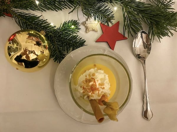 Christmas orange cream dessert
