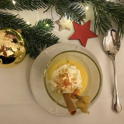 Christmas orange cream dessert