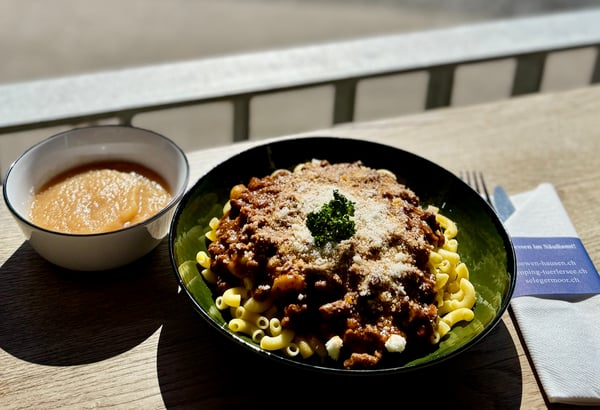Macaroni and meatballs every Tuesday