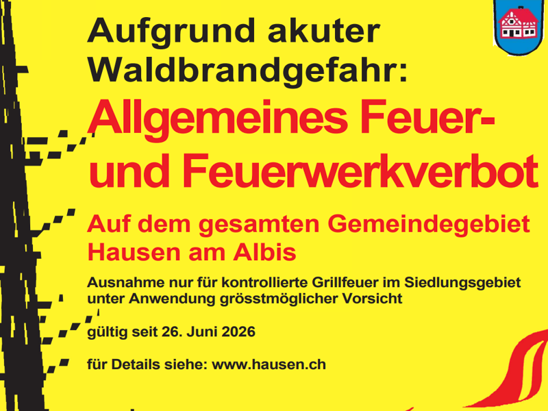 Grill-Verbot: kein Feuer auf Zeltplatz und Badewiese