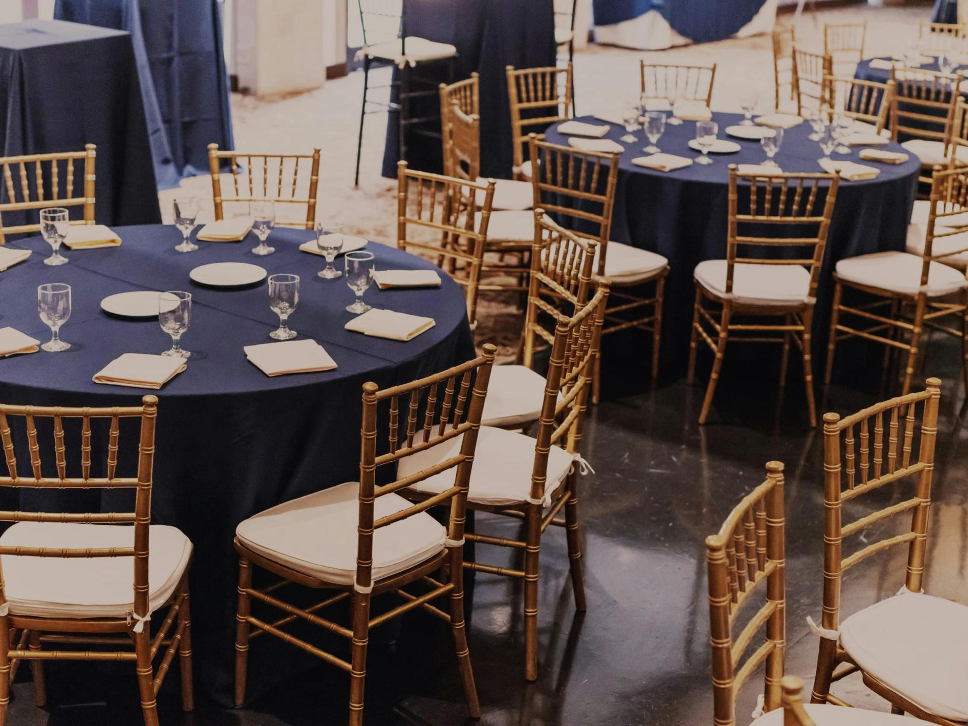 Grand Ballroom with dramatic ceiling and central dance floor.