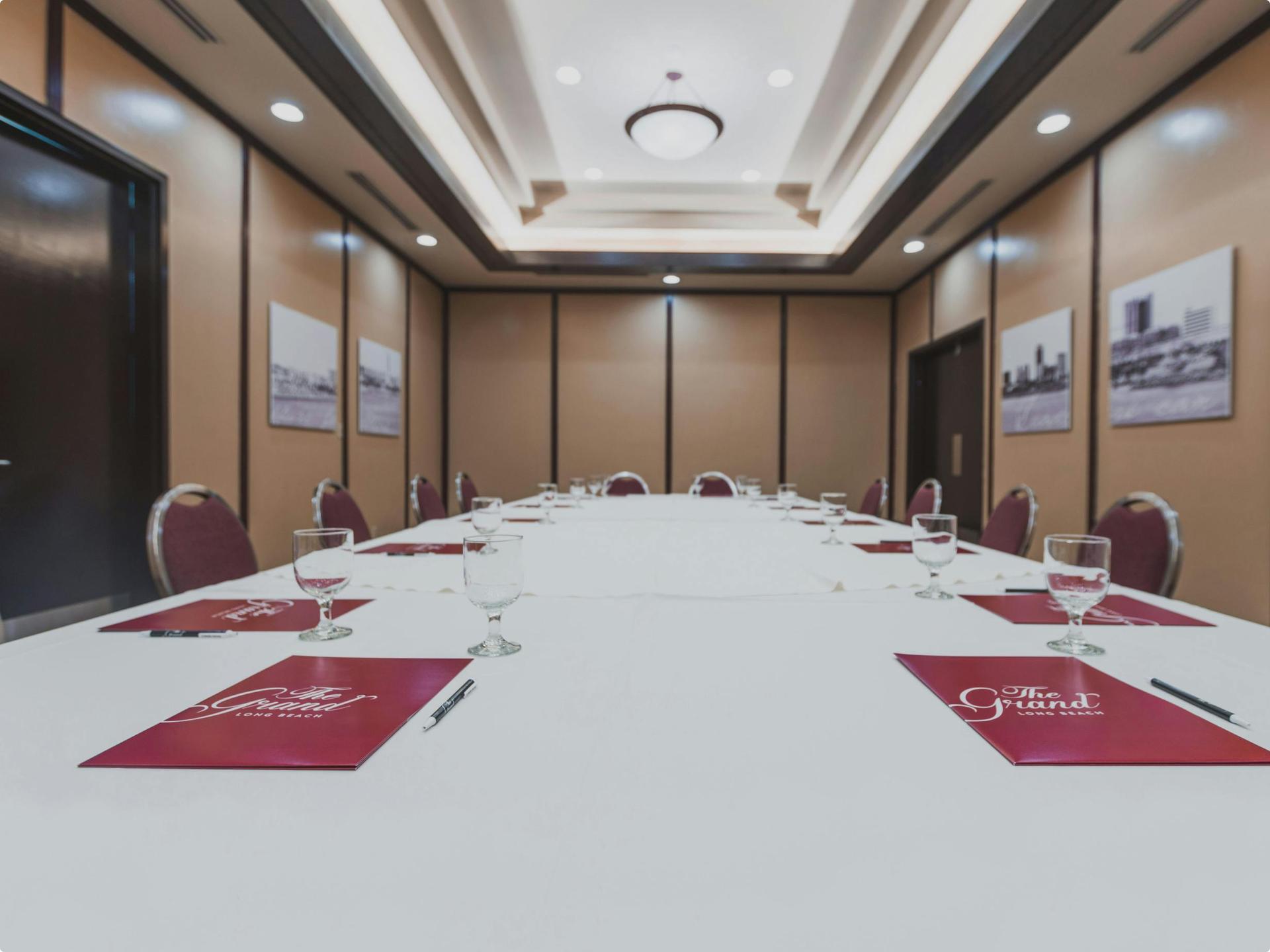 Formal dining setup for an award ceremony at The Grand LB