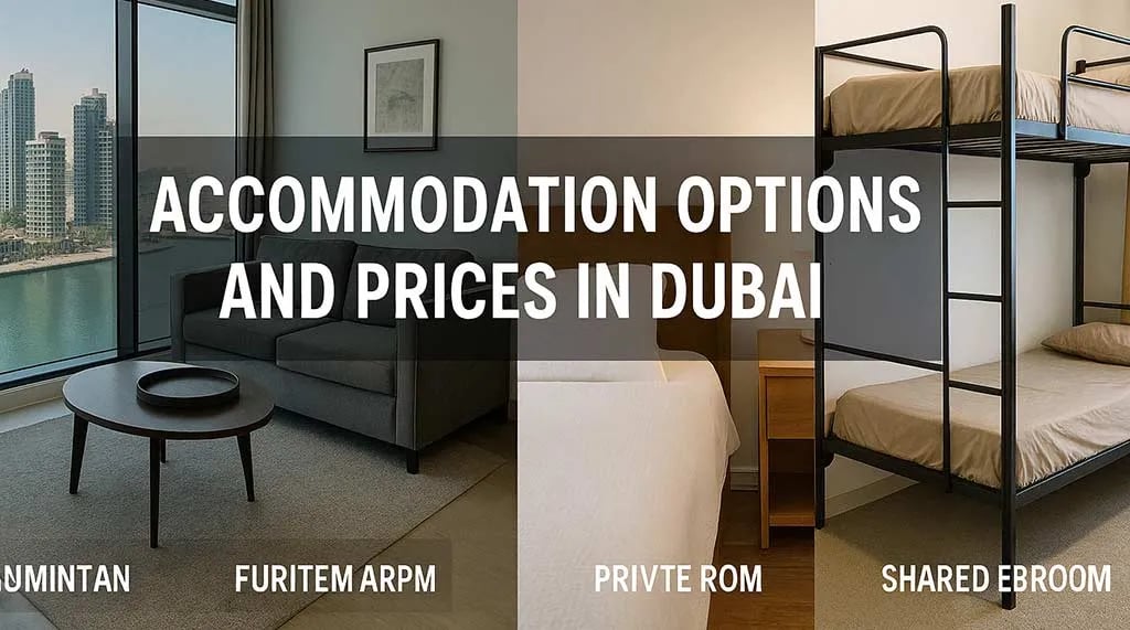 Accommodation Options and Prices in dubai