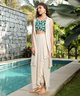  QISSA Womens Forest Green Geometric Knit-Drape Co-Ord Se