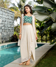  QISSA Womens Forest Green Geometric Knit-Drape Co-Ord Se