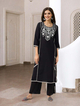 Elegant Schiffli Embroidery Suit Set for Eid Evening
