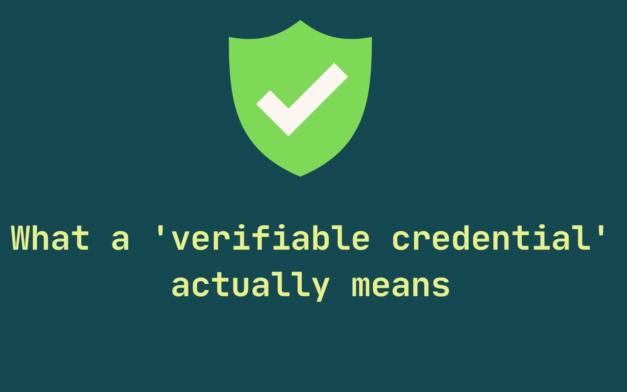 What a "verifiable credential" actually means - and why most course platforms aren't there yet