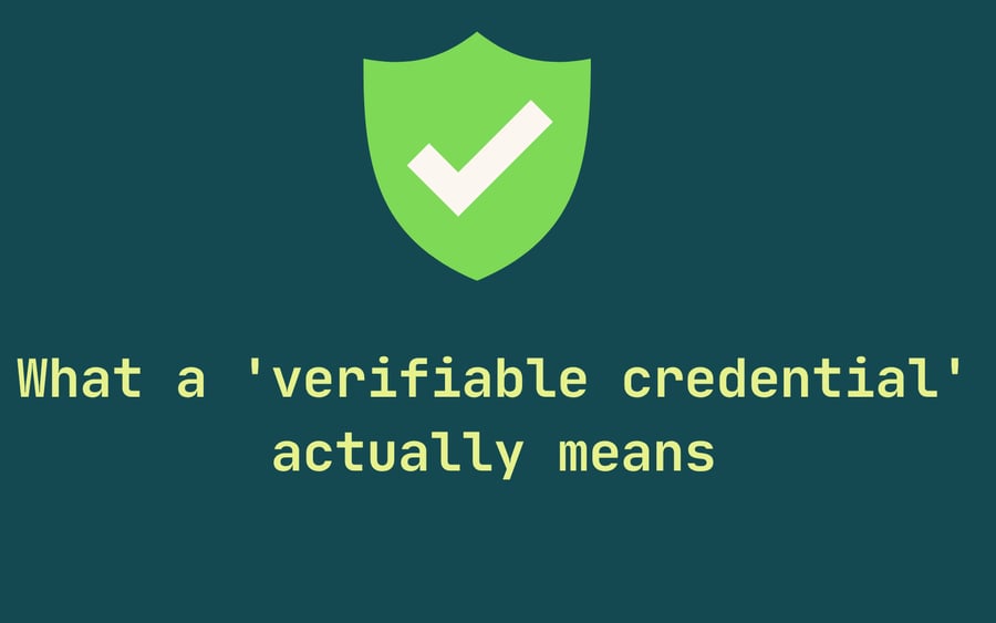 What a "verifiable credential" actually means - and why most course platforms aren't there yet