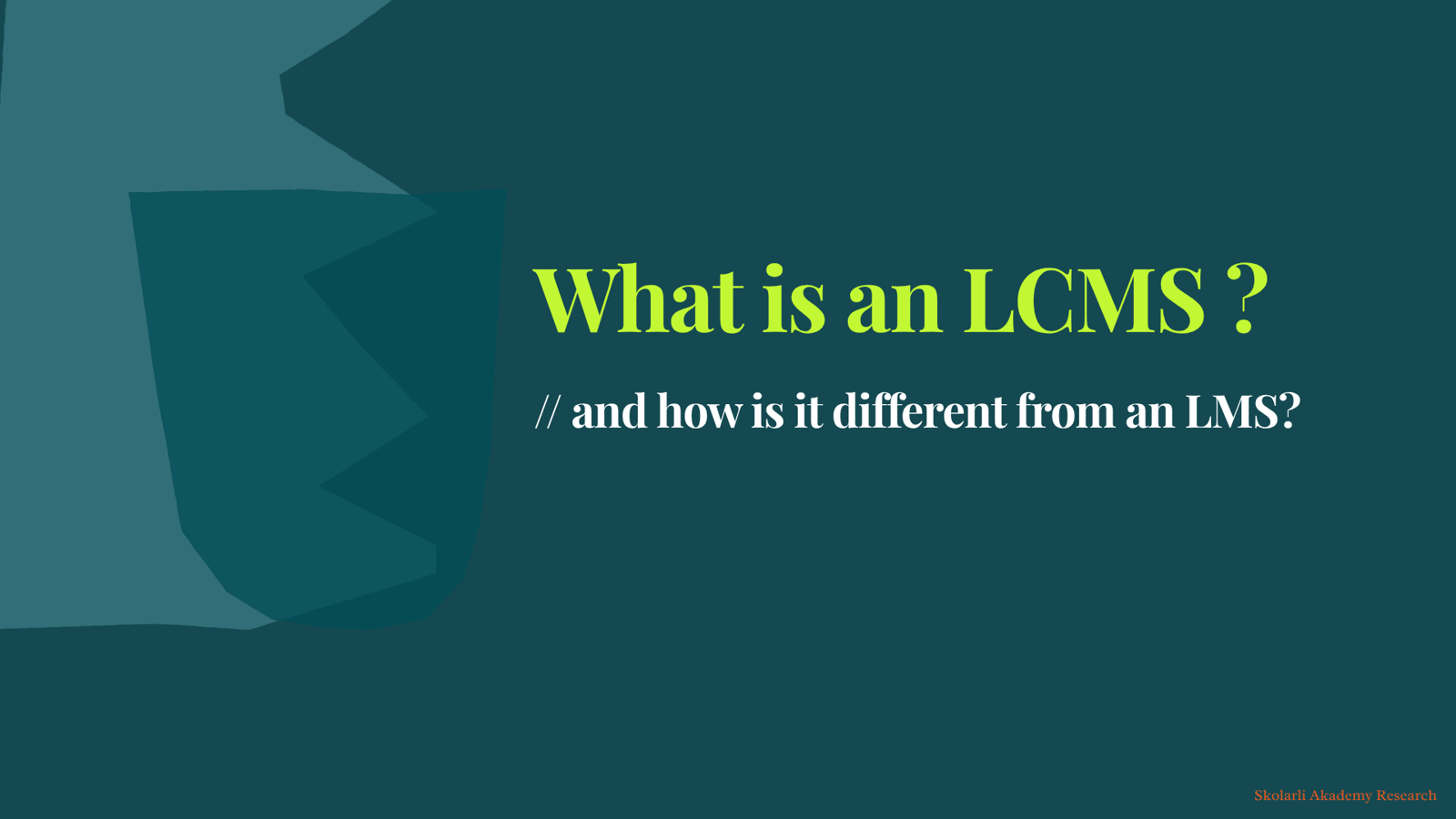 What is an LCMS - and how is it different from an LMS?