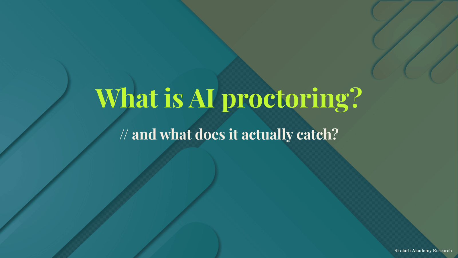 What is AI proctoring - and what does it actually catch?