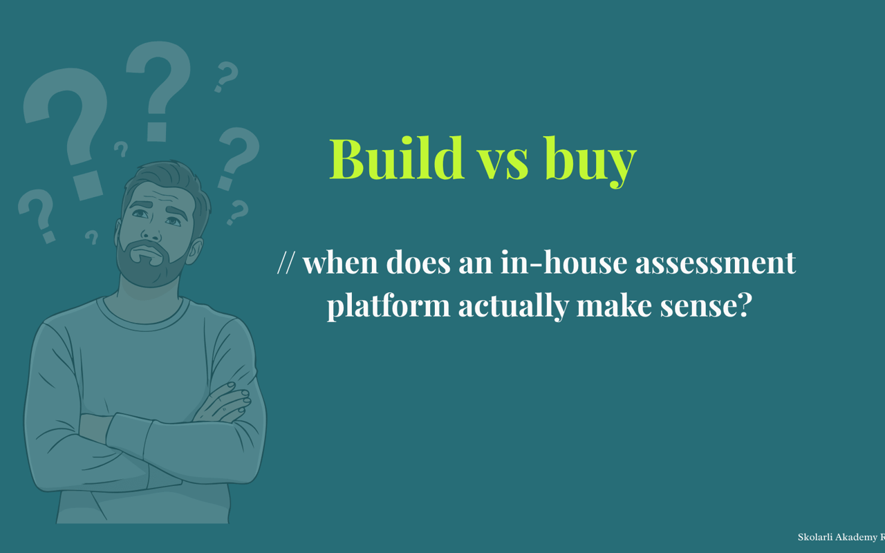 Build vs buy: when does an in-house assessment platform actually make sense?