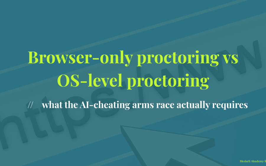 Browser-only proctoring vs OS-level proctoring - what the AI-cheating arms race actually requires