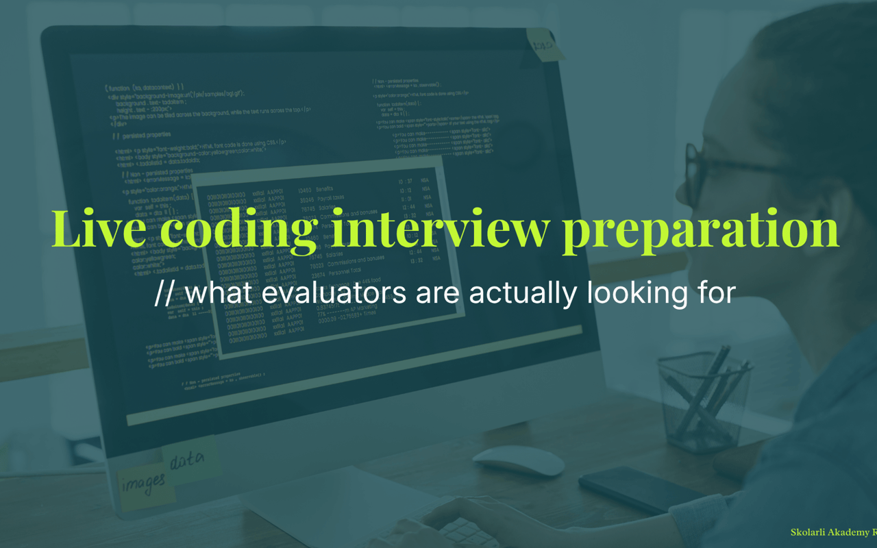 Live coding interview preparation - what evaluators are actually looking for