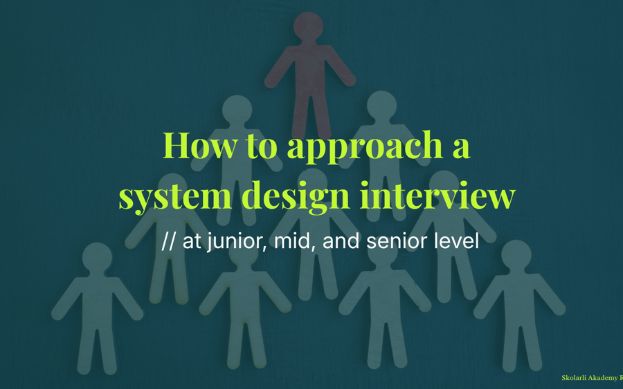 How to approach a system design interview at junior, mid, and senior level