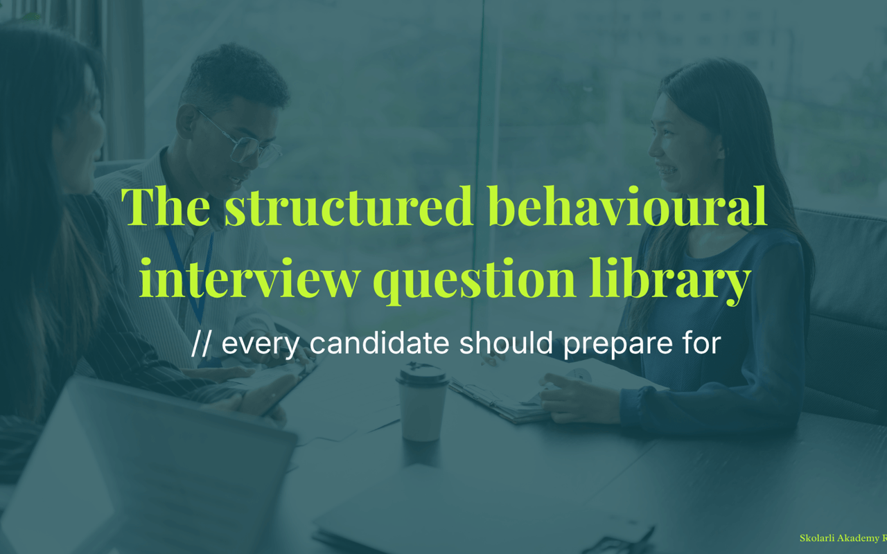The structured behavioural interview question library every candidate should prepare for