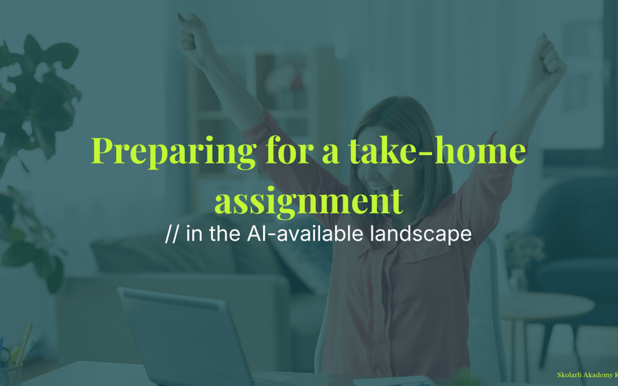 Preparing for a take-home assignment in the AI-available landscape