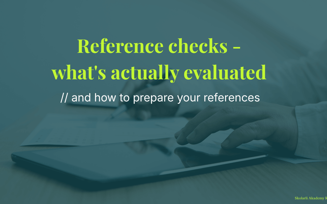 Reference checks - what's actually evaluated and how to prepare your references