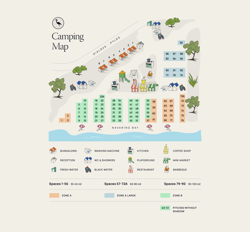 Erodios Camping's Map